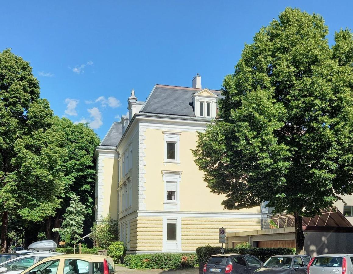 5-Zimmer-Appartement In Historischer Privatvilla, Meran Zentrum, Kostenloser Parkplatz Luaran gambar