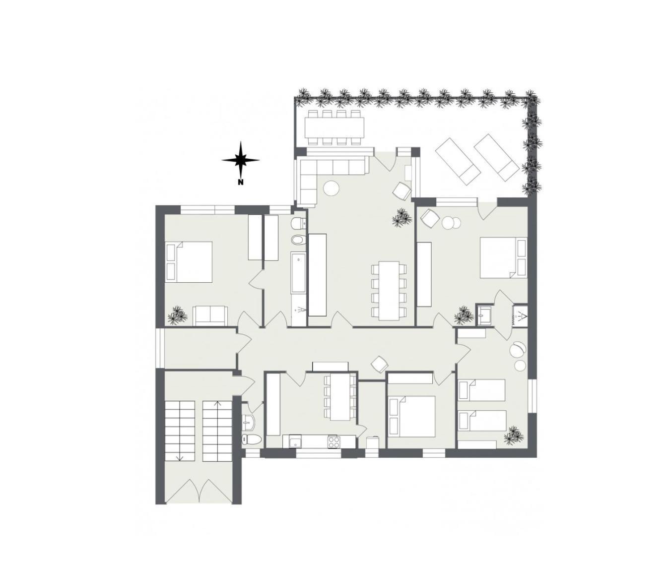 5-Zimmer-Appartement In Historischer Privatvilla, Meran Zentrum, Kostenloser Parkplatz Luaran gambar